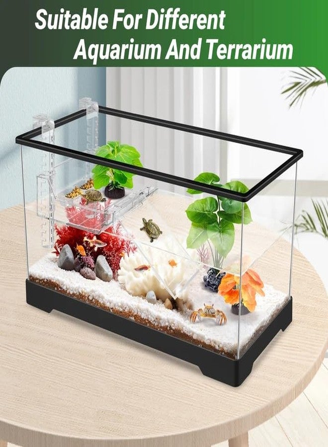 GOZILLA Fish Tank Plants, Reptile Artificial Plastic Plants, Reptile Plants for Terrarium, Aquarium Decorations Resin Pedestal Ornaments for Fish Tank Accessories Set.(3PCS/A-Set) - Image 4